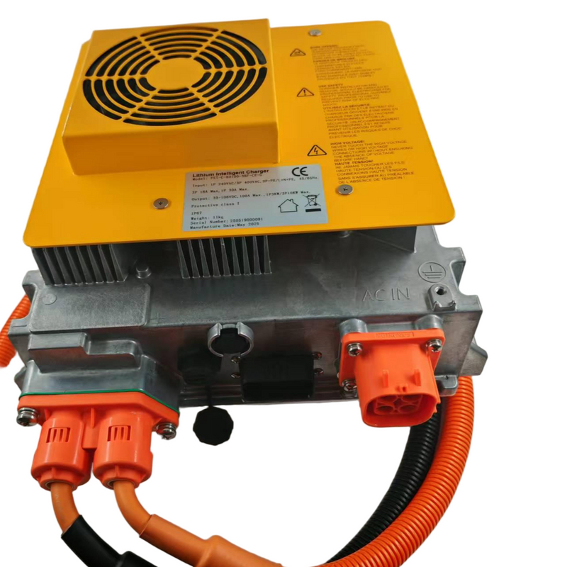10 kW KL610-48-150 48 V 150 A On-Board-Ladegerät Luft-/Flüssigkeitskühlung IP67 mit CAN-Bus/Aktivierung